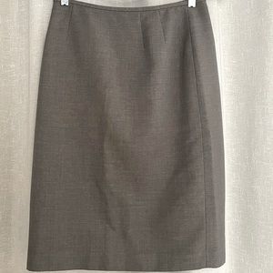 Grey suit-style pencil skirt